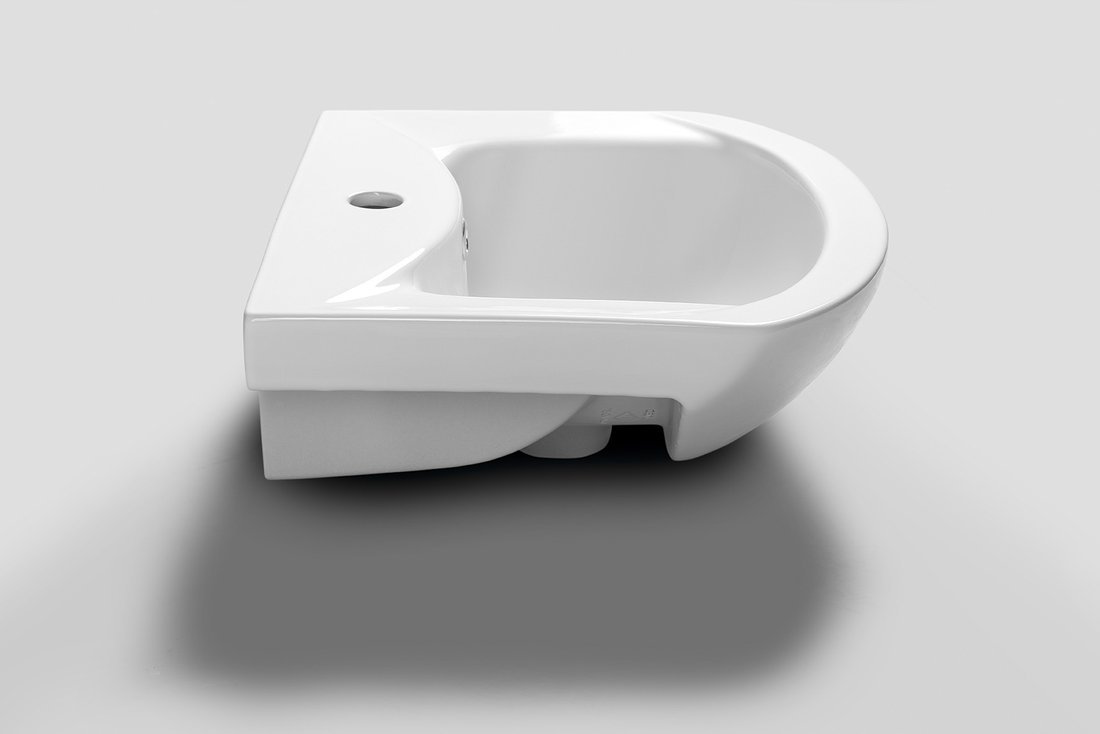 Aqualine ZERO 45 keramické umyvadlo nábytkové 45,5x40cm, bílá 6045