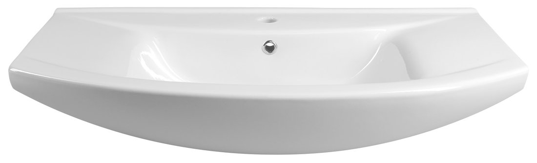 Aqualine ZERO 86 keramické umyvadlo nábytkové 86x50cm, bílá 6085