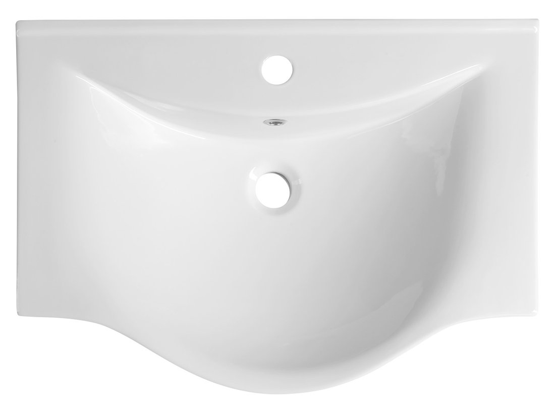 Aqualine ZARA 65 keramické umyvadlo nábytkové 64,5x46cm, bílá 10065
