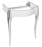 Photo: RETRO skříňka bílá lakovaná pro umyvadlo 73cm, nohy chrom