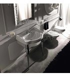 Photo: RETRO skříňka bílá lakovaná pro umyvadlo 73cm, nohy chrom