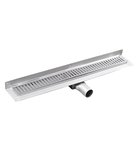 Photo: MANUS ONDA stainless steel floor drain with grate, wall-mounted, L-650, DN50