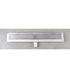 Photo: MANUS ONDA stainless steel floor drain with grate, wall-mounted, L-750, DN50