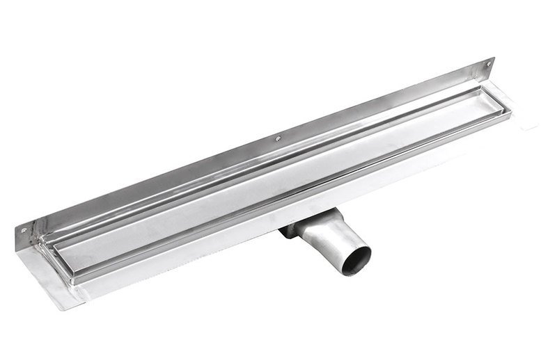 MANUS PIASTRA nerezový sprchový kanálek s roštem pro dlažbu, ke zdi, 850x112x55 mm GMP94