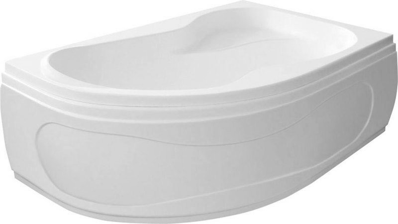 Aqualine CIDLINA 150 vana 150x105x45cm bez nožiček, pravá, bílá G3619