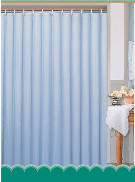 Sprchový závěs 180x200cm, 100% polyester, modrá 0201104 M