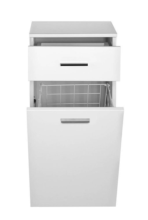 Aqualine ZOJA/KERAMIA FRESH skříňka spodní s košem 35x78x29cm, bílá 50261