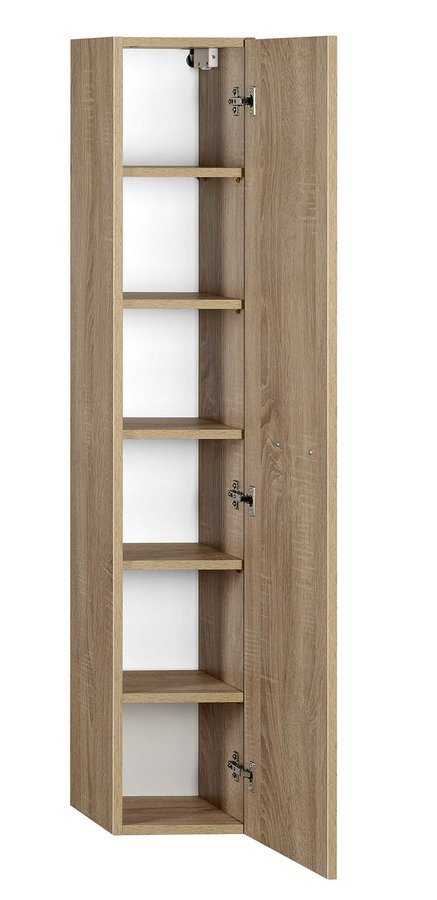 Aqualine ZOJA/KERAMIA FRESH skříňka vysoká 25x140x20cm, dub platin 51127