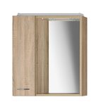 Photo: ZOJA/KERAMIA FRESH LED Mirror Cabinet 60x60x14cm, left/oak platin