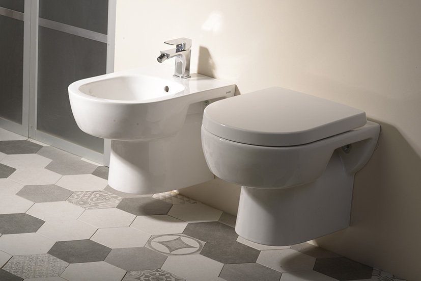 Aqualine MODIS závěsná WC mísa, 36x52cm, bílá MD001
