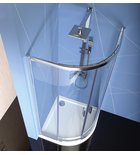 Photo: EASY LINE kabina prysznicowa półokrągła 900x900mm, L/R, szkło czyste