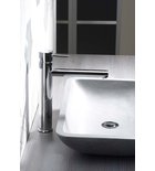 Photo: RHAPSODY Extended Spout Tall Washbasin Mixer Tap without Pop Up Waste, chrome