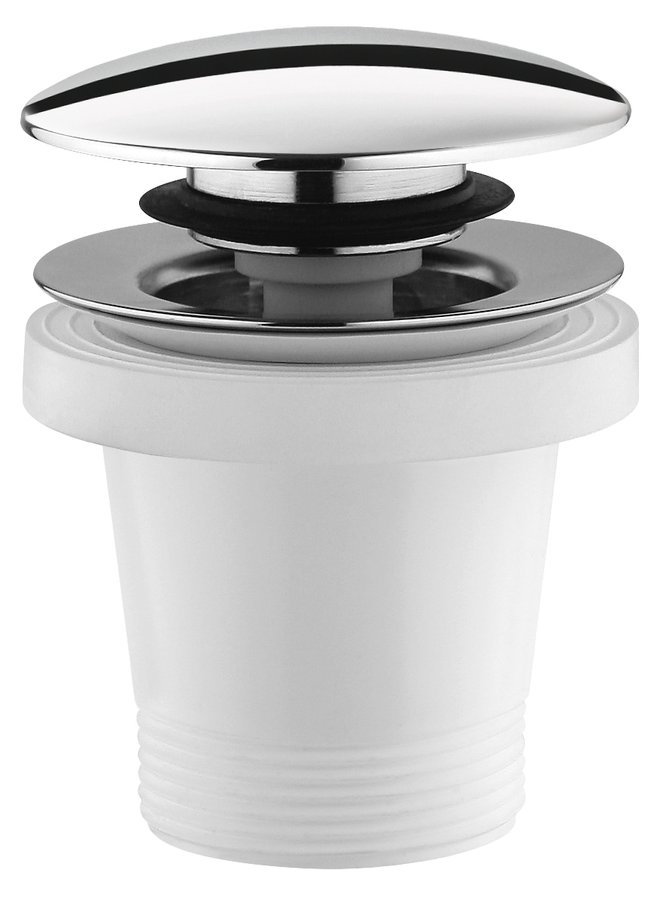 Polysan Vanová výpust 6/4", click-clack, pro vany bez přepadu, chrom 71704