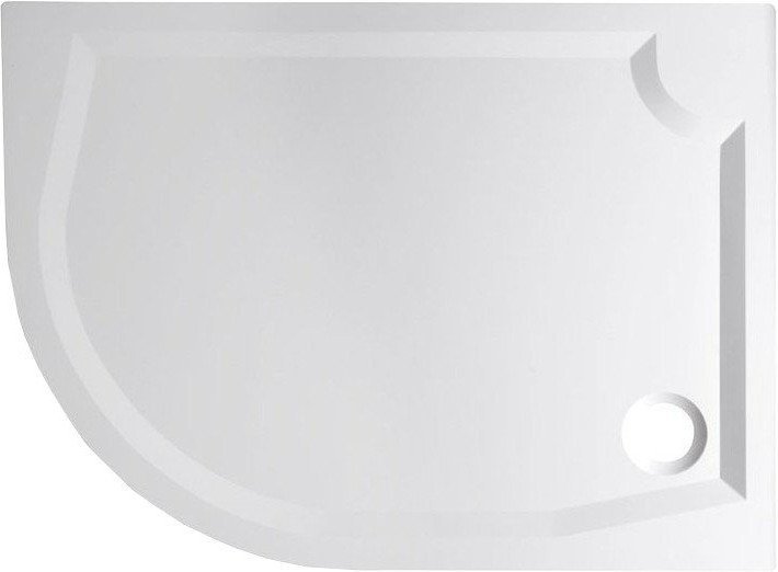 RIVA sprchová vanička z litého mramoru, čtvrtkruh 120x90cm, pravá (GR1290R) GR12090R