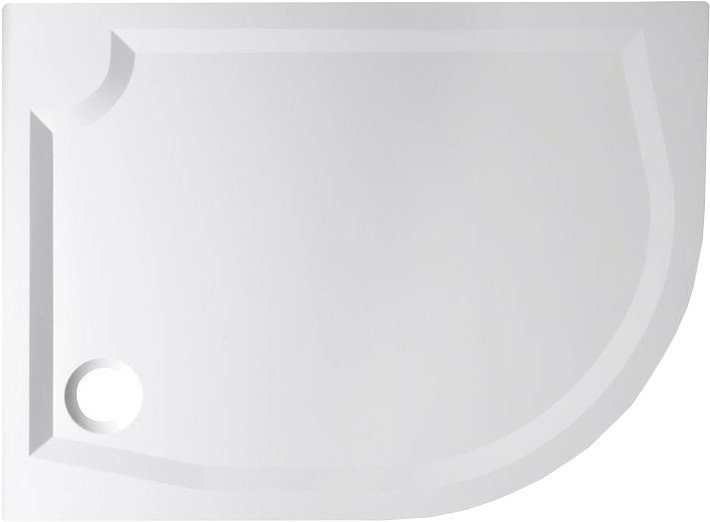 RIVA sprchová vanička z litého mramoru, čtvrtkruh 120x90cm, levá (GR1290L) GR12090L