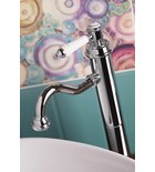 Photo: VIENNA Tall Washbasin Mixer Tap without Pop Up Waste, chrome