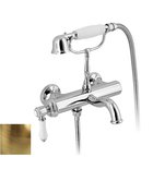 Photo: VIENNA Wall Mounted Bath Mixer Tap inc Shower Handset, bronze