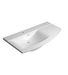 Photo: ARAS Cultured Marble Washbasin 105,2x50,5cm, left/white