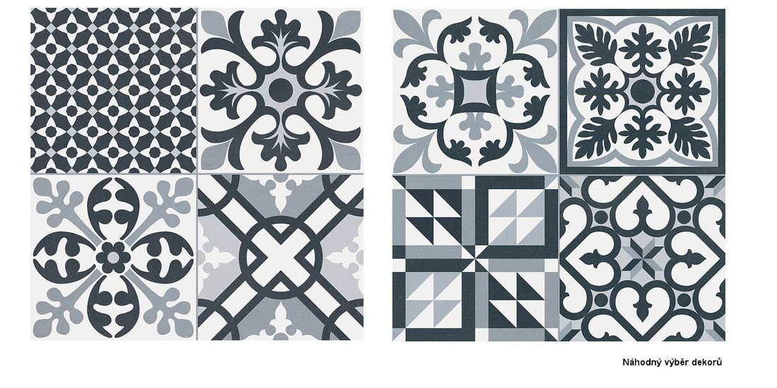 Gayafores HERITAGE dlažba Black 33,15x33,15 (1,32m2) HER013