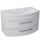 Photo: JULIE Vanity Unit 90x50x50cm, 2x drawer/white (59905)