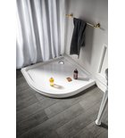 Photo: HERA Quadrant Cultured Marble Shower Tray 90 x 90 x 7,5 cm, R550
