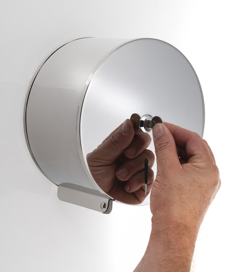 Sapho Zásobník na toaletní papír max. Ø 19cm, 205x210x115mm, nerez lesk XP700