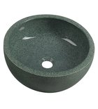 Photo: PRIORI counter top ceramic washbasin Ø 42 cm, green