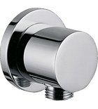 Photo: Shower Wall Mounted Elbow Outlet/Connector, round/chrome