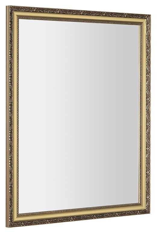 BOHEMIA zrcadlo v dřevěném rámu 686x886mm, zlatá NL483