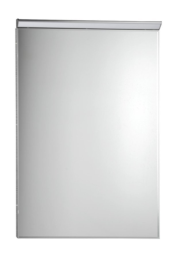 BORA zrcadlo v rámu 600x800mm s LED osvětlením a vypínačem, chrom AL768