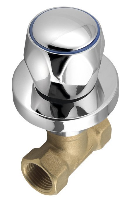 Aqualine Podomítkový uzavírací ventil 1/2", chrom VP621