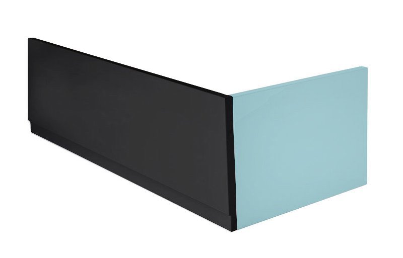 PLAIN panel čelní 160x59cm, černá mat, levý 72606.21