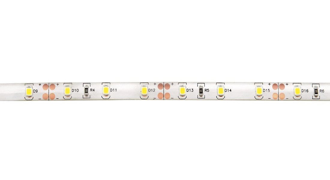 LED pásek voděodolný 7,2W, 60 SMD/m, 12V, IP65, denní bílá