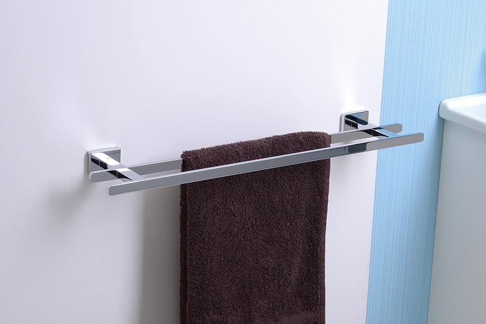 Aqualine APOLLO dvojitý držák ručníků 550x157mm, chrom 1416-11