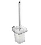 Photo: APOLLO wall-hung toilet brush, frosted glass, chrome