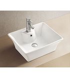 Photo: Counter top ceramic washbasin 49,5x41,5 cm, white