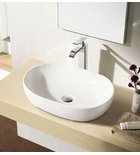 Photo: CALEO counter top ceramic washbasin 60x42 cm, white