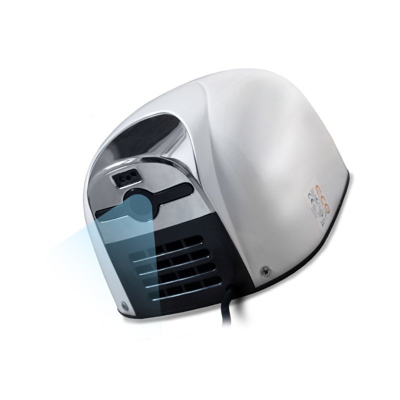 EMPIRE EMPIRE ECOSTREAM bezdotykový tryskový osoušeč rukou 230 V, 1100 W, 221x285x157 mm, Antivandal, ALU odlitek,chrom mat E9842