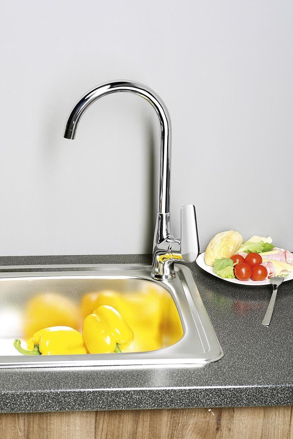 Aqualine LOTTA stojánková dřezová baterie, chrom LT603