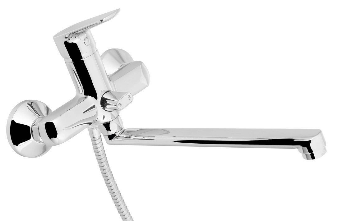 Aqualine LOTTA nástěnná umyvadlová/vanová baterie, chrom LT640