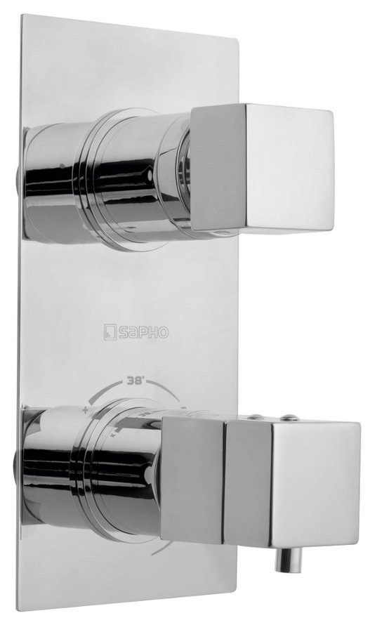 LATUS podomítková sprchová termostatická baterie, 2 výstupy, chrom 1102-85