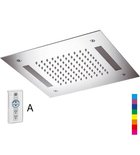 Photo: CHROMOTHERAPY Shower Head 300x300mm, Rain, Control Type A, Stainless Steel