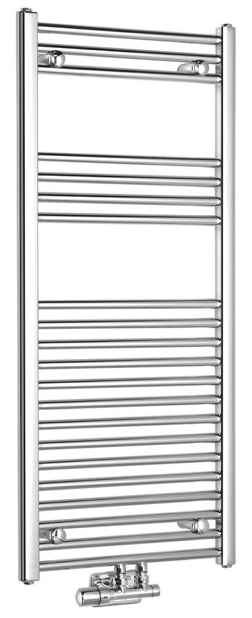 ALYA otopné těleso rovné 500x1118 mm, středové připojení, chrom