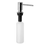 Photo: Counter Mounted Soap Dispenser, round, stainless steel