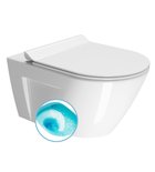 Photo: NORM WC wiszące, Swirlflush, 55x36 cm, biały ExtraGlaze