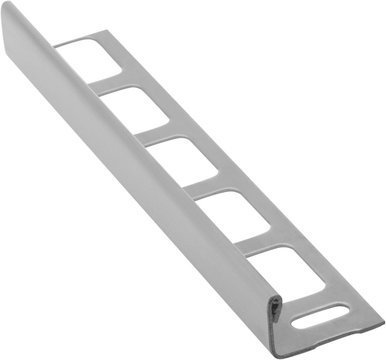 Lišta k obkladom L, kartáčovaná nerez, L 250cm, 12,5mm