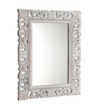 Photo: SCULE zrcadlo ve vyřezávaném rámu 70x100cm, bílá