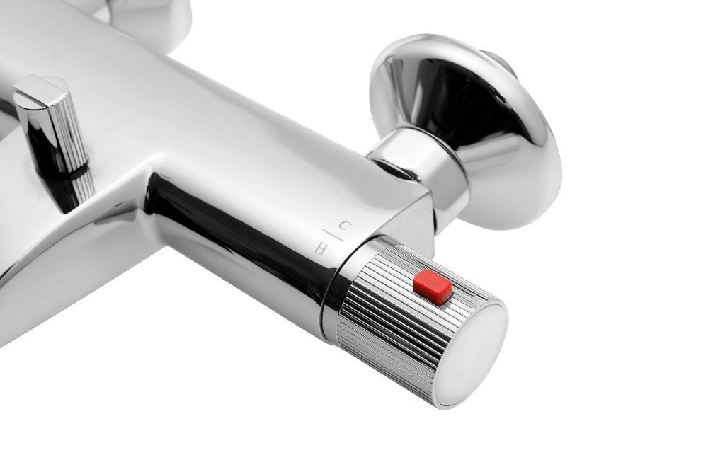 Aqualine ACTION nástěnná vanová termostatická baterie, chrom MB106