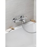 Photo: ACTION Wall mounted thermostatic bath mixer, chrome