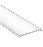 Photo: Milch-Glas flat Deckel für LED Profil KL6367-2, 2m